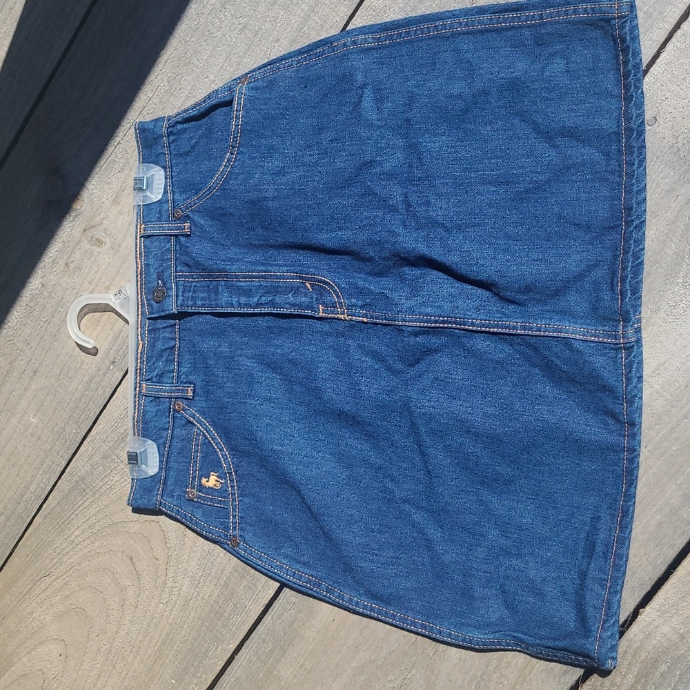 Vintage Hunt Club Cotton Denim Jean Mini Skirt - Picture 8 of 8